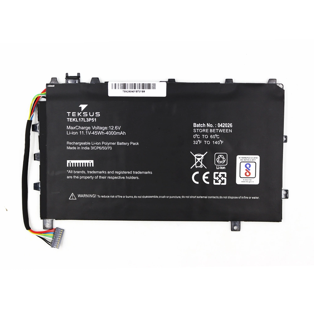 Teksus Laptop Battery Compatible For Dell Latitude 7350 | 271J9 3C view 2